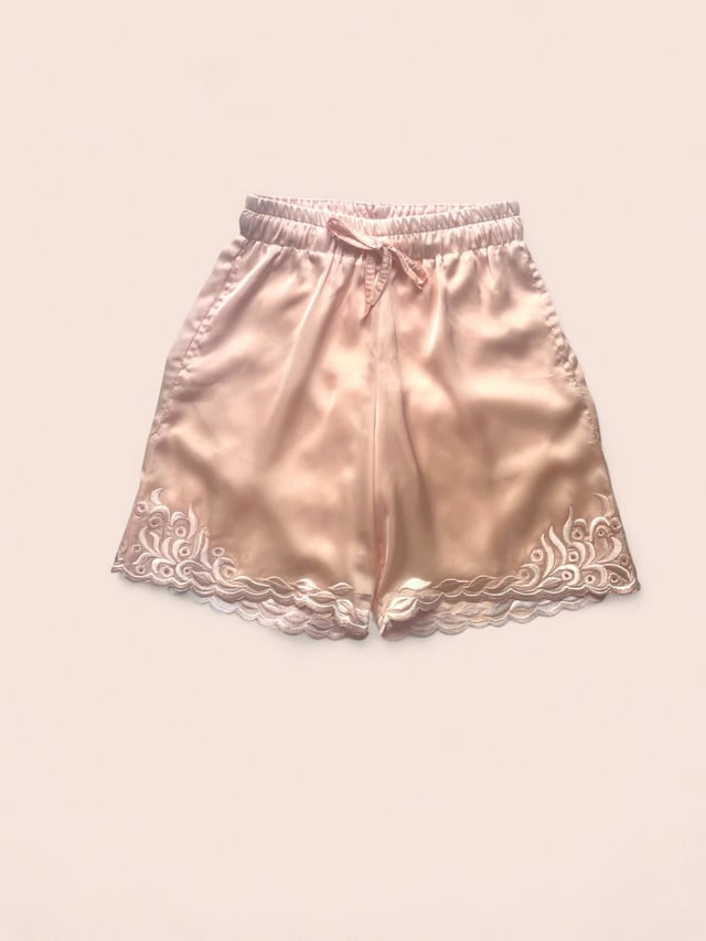 Bermuda brodé rose poudré Primary image
