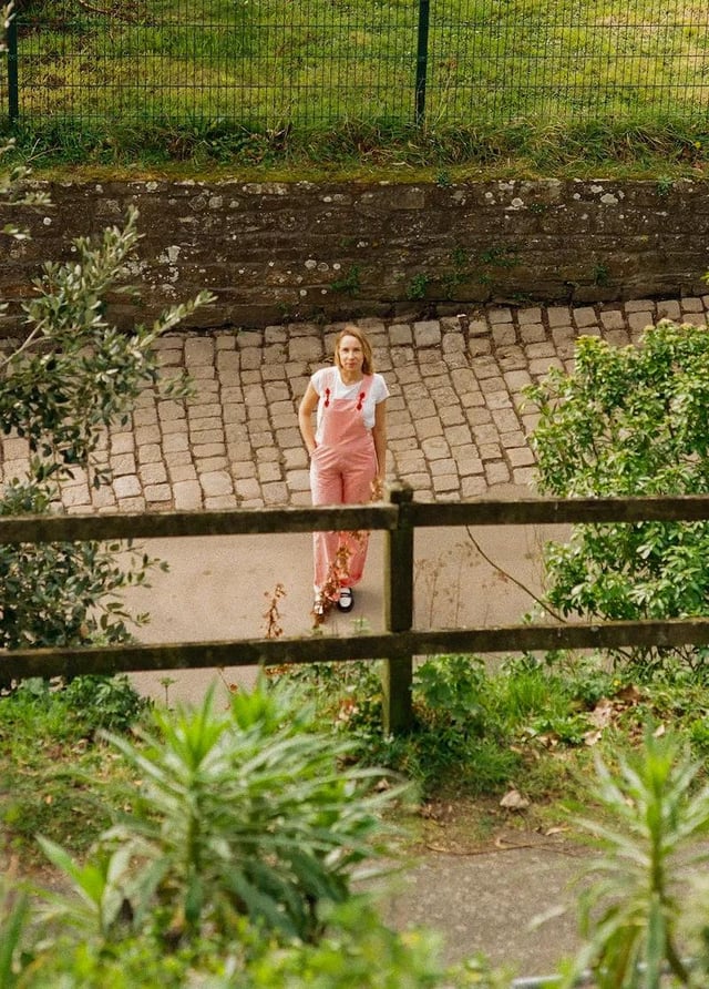 Salopette rayée
