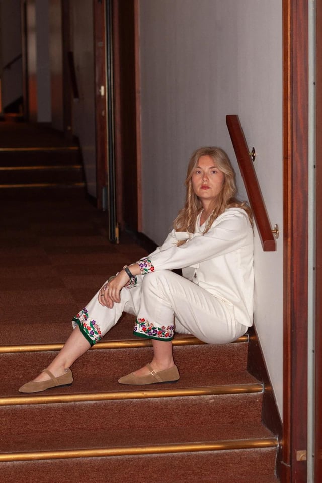Pantalon Dalia blanc Secondary image