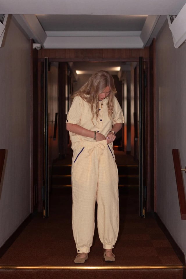 Pantalon Marshan jaune Secondary image