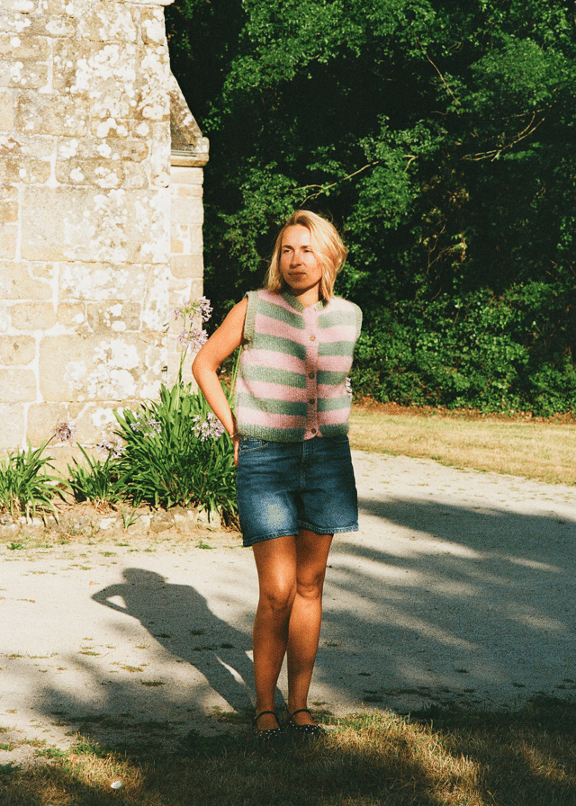 Gilet rayé